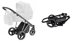 ست کالسکه خاکستری 4 تکه آدامکس مدل 490 VERONA SE