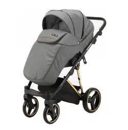 ست کالسکه طوسی طلایی 4 تکه آدامکس مدل 468 VERONA SE