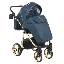 ست کالسکه چرم سرمه ای 4 تکه آدامکس مدل 311 SIERRA