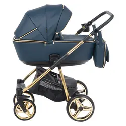 ست کالسکه چرم سرمه ای 4 تکه آدامکس مدل 311 SIERRA