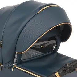 ست کالسکه چرم سرمه ای 4 تکه آدامکس مدل 311 SIERRA