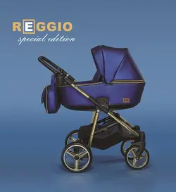 ست کالسکه چرم آبی 4 تکه آدامکس مدل220 REGGIO SHINE