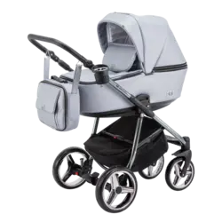 ست کالسکه نقره ای چرم 4 تکه آدامکس مدل226 REGGIO SHINE