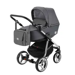 ست کالسکه طوسی نقره ای 4 تکه آدامکس مدل REGGIO SE Y861