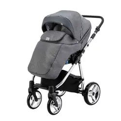 ست کالسکه طوسی نقره ای 4 تکه آدامکس مدل REGGIO SE Y861