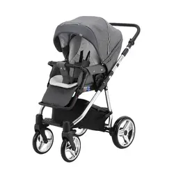 ست کالسکه طوسی نقره ای 4 تکه آدامکس مدل REGGIO SE Y861