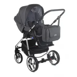 ست کالسکه طوسی نقره ای 4 تکه آدامکس مدل REGGIO SE Y861