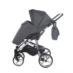 ست کالسکه طوسی نقره ای 4 تکه آدامکس مدل REGGIO SE Y861