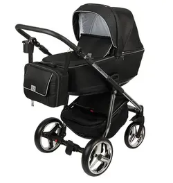 ست کالسکه مشکی نقره ای 4 تکه آدامکس مدل REGGIO SE Y69