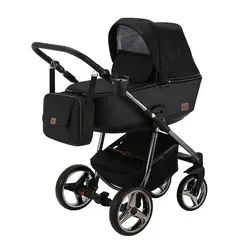 ست کالسکه مشکی نقره ای 4 تکه آدامکس مدل REGGIO SE Y98