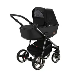 ست کالسکه مشکی نقره ای 4 تکه آدامکس مدل REGGIO SE Y98