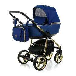 ست کالسکه سرمه ای طلایی 4 تکه آدامکس مدل REGGIO SE Y807