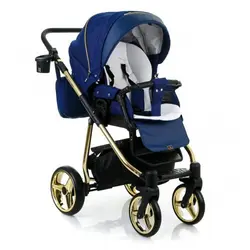 ست کالسکه سرمه ای طلایی 4 تکه آدامکس مدل REGGIO SE Y807