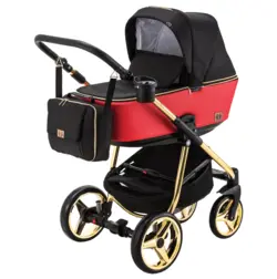 ست کالسکه مشکی قرمز 4 تکه آدامکس مدل REGGIO SE Y804