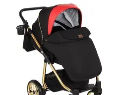 ست کالسکه مشکی قرمز 4 تکه آدامکس مدل REGGIO SE Y804