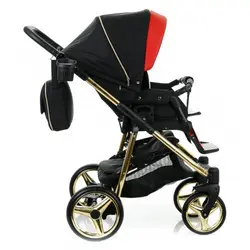 ست کالسکه مشکی قرمز 4 تکه آدامکس مدل REGGIO SE Y804