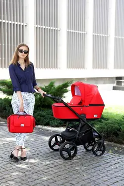 ست کالسکه قرمز 4 تکه آدامکس مدل REGGIO Y9