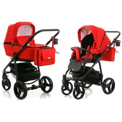 ست کالسکه قرمز 4 تکه آدامکس مدل REGGIO Y9