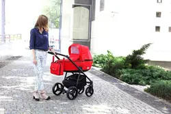 ست کالسکه قرمز 4 تکه آدامکس مدل REGGIO Y9