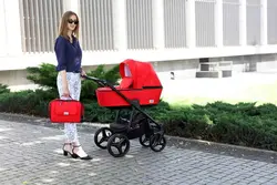 ست کالسکه قرمز 4 تکه آدامکس مدل REGGIO Y9