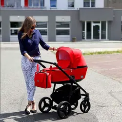 ست کالسکه قرمز 4 تکه آدامکس مدل REGGIO Y9