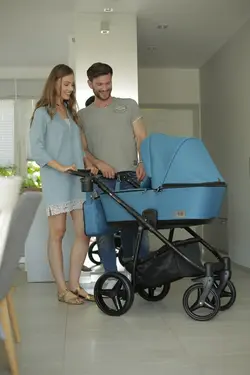 ست کالسکه آبی 4 تکه آدامکس مدل REGGIO Y102