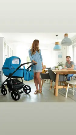 ست کالسکه آبی 4 تکه آدامکس مدل REGGIO Y102