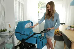 ست کالسکه آبی 4 تکه آدامکس مدل REGGIO Y102