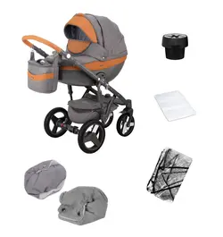 ست کالسکه کارامل 4 تکه آدامکس مدل MONTE D1