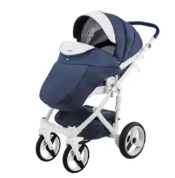 ست کالسکه سرمه ای 4 تکه آدامکس مدل MONTE D7