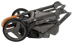 ست کالسکه طوسی چرم 4 تکه آدامکس مدل MASSIMO DELUXE V201