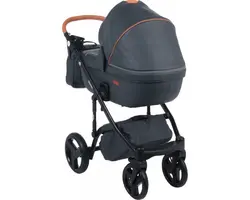 ست کالسکه خاکستری چرم 4 تکه آدامکس مدل MASSIMO DELUXE V205