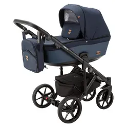 ست کالسکه سرمه ای 4 تکه آدامکس مدل EMILIO 242