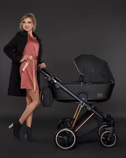 ست کالسکه مشکی 4 تکه آدامکس مدل CRISTIANO 407