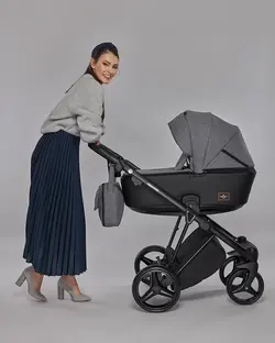 ست کالسکه طوسی 4 تکه آدامکس مدل CRISTIANO 240