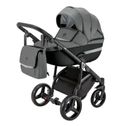 ست کالسکه طوسی مشکی 4 تکه آدامکس مدل CORTINA 228