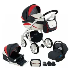 ست کالسکه سرمه ای 4 تکه آدامکس مدل BARLETTA B10