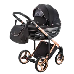 ست کالسکه مشکی بژ 4 تکه آدامکس مدل CHANTAL SE 8