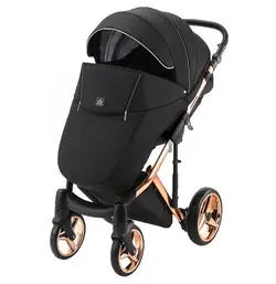 ست کالسکه مشکی بژ 4 تکه آدامکس مدل CHANTAL SE 8