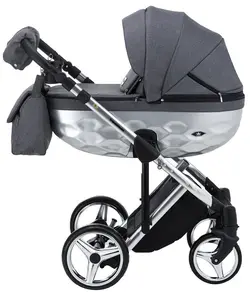 ست کالسکه طوسی 4 تکه آدامکس مدل CHANTAL STAR 3