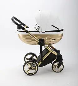 ست کالسکه طلایی 4 تکه آدامکس مدل CHANTAL STAR 104