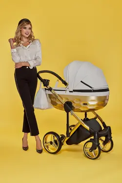 ست کالسکه طلایی 4 تکه آدامکس مدل CHANTAL STAR 104