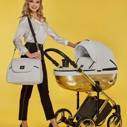 ست کالسکه طلایی 4 تکه آدامکس مدل CHANTAL STAR 104