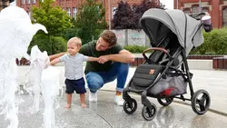 کالسکه طوسی کیندرکرافت Kinderkraft مدل GRANDE