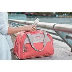 ساک لوازم کودک صورتی 3 تکه اوکی داگ OKIEDOG مدل شاتل