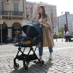 کالسکه مسافرتی سرمه ای Brevi مدل Molla