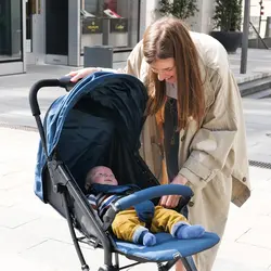 کالسکه مسافرتی سرمه ای Brevi مدل Molla