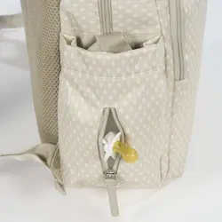 ساک لوازم کوله ای بژ واکینگ مام مدل HAPPY CHIC