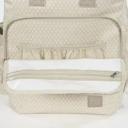 ساک لوازم کوله ای بژ واکینگ مام مدل HAPPY CHIC