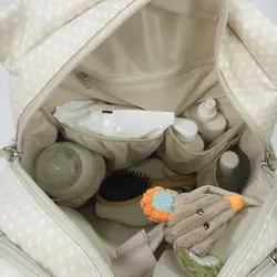 ساک لوازم کوله ای بژ واکینگ مام مدل HAPPY CHIC